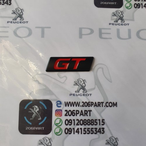 آرم GT مشکی-قرمز